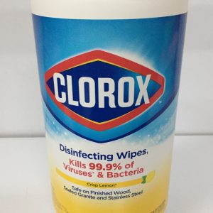 Toallas desinfectantes Clorox, bote con 75 toallas.
