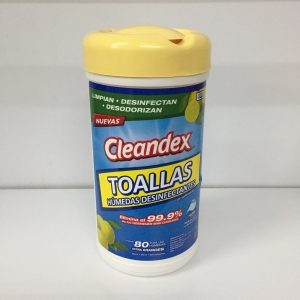 Toallas desinfectantes Cleandex bote con 80 toallas